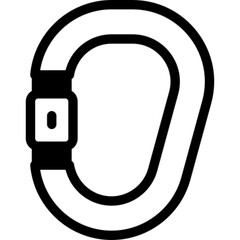 Climbing Carabiner Icon