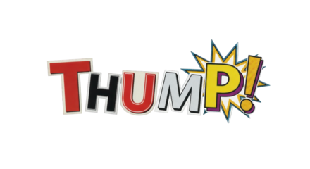 Colorful Comic-Style Word THUMP.