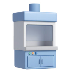 Fume Hood Isolated on White Background