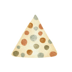 Abstract Triangle Featuring Colorful Dots, Ideal for Creative and Unique Design Concepts