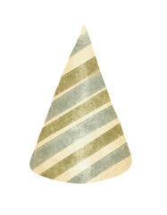 Stylish and chic Party Hat featuring charming Vintage Stripes perfect for any festive occasion