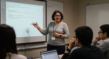 Teaching coding concepts classroom educational content engaging environment instructor's perspective