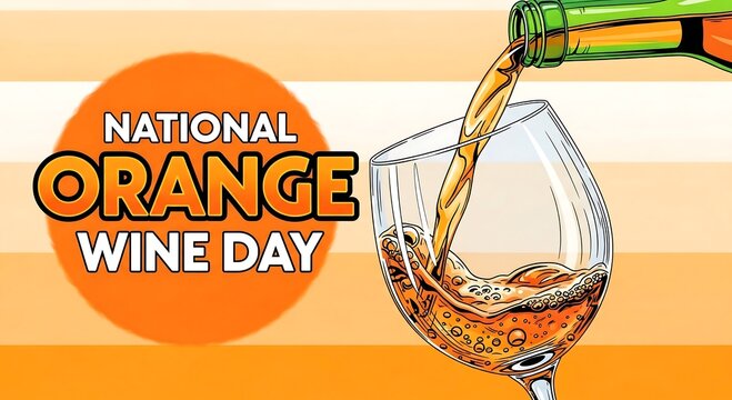 Celebrate national orange wine day with a pour into a glass