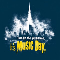 Graphic design celebrating Music Day
