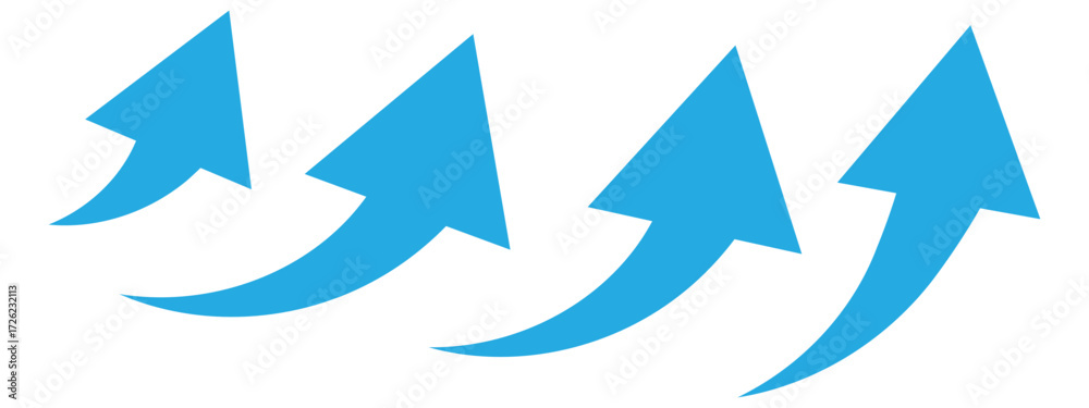 Poster curved arrow icons. curved arrows set. arrow symbol collection. arrow icon set, arrow icon vector .
