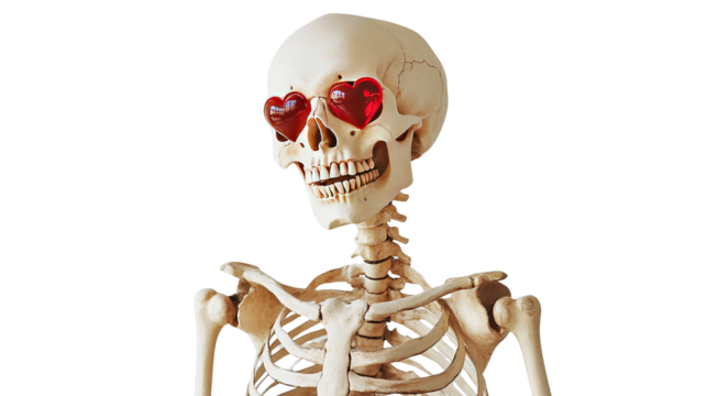 cartoon skeleton transparent background - Powered by Adobe