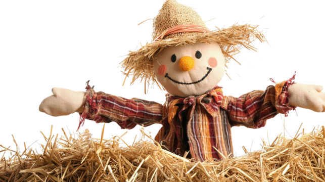 Scarecrow doll transparent background - Powered by Adobe