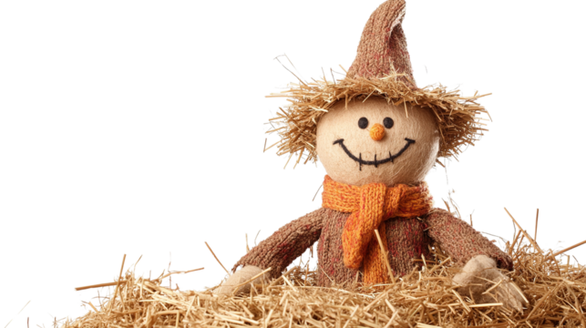Scarecrow doll transparent background