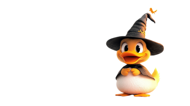 Cute duck cosplay for Halloween
