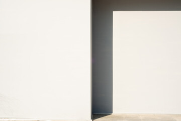 Contemporary Minimalist Wall and Light Shadow