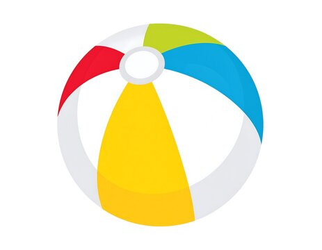 Playful beach ball illustration for summer