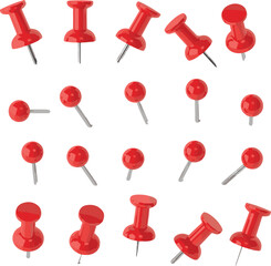 red push pin