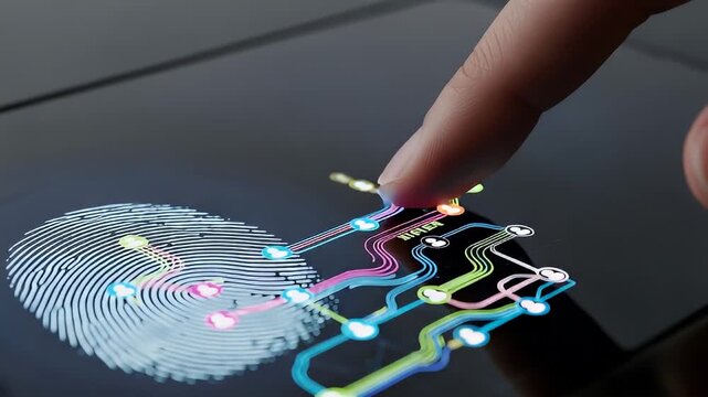 Fingerprint Authentication: Digital Security on Tablet