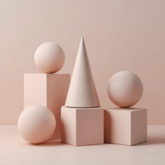 geometric shapes on a light background
