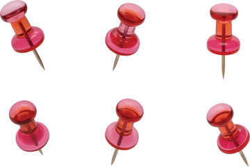 red push pin
