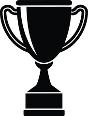 winner s trophy reward black silhouette vector on .eps