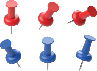 blue push pin