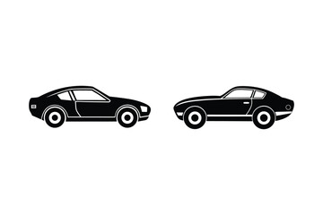 Fototapeta premium coupe silhouette icon vector illustration