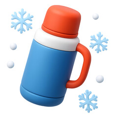 Thermos Isolated on White Background