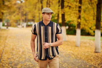 striped autumn walk