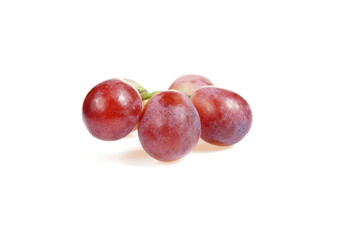 Grapes are very fresh on a white background.