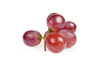 Grapes are very fresh on a white background.