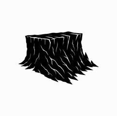 Glacier Silhouette – Arctic Ice Cliff Vector