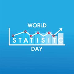 WORLD STATISTICS DAY VECTOR ILLUSTRATION READY TO USE