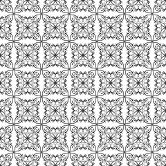 monochrome black and white seamless pattern vector design