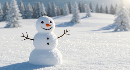 snowman in the snow