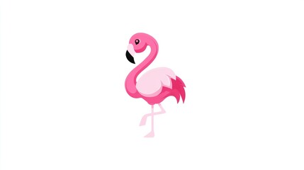 Fototapeta premium Pink flamingo illustration