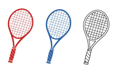Tennis racket silhouette icon, Tennis racket vector icon, Tennis racket silhouette vector, Tennis icon 
