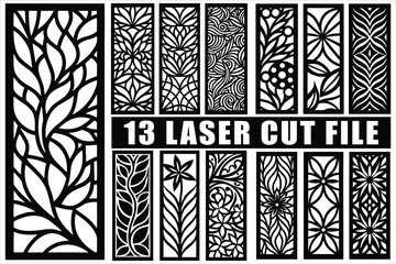 Elegant laser cut panel designs for decoration