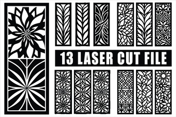 Laser cut files for panels, screens, decorations