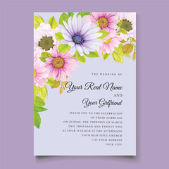 watercolor CHRYSANTHEMUM card set