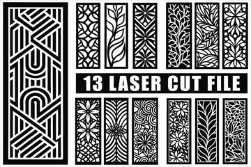 Stunning laser cut panels design collection set