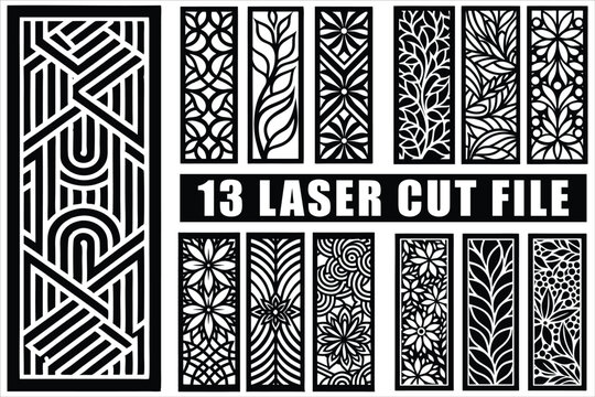 Stunning laser cut panels design collection set