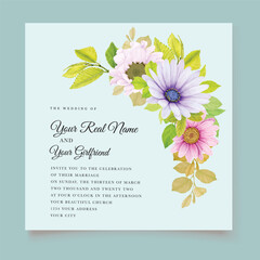 watercolor CHRYSANTHEMUM card set