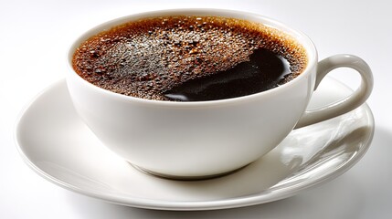 White Coffee Cup On Saucer