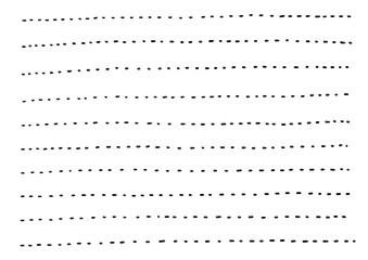 手書き　点線　ライン　行線　点々　アナログ