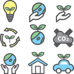 エコ関連アイコンセット