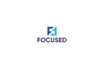 Letter F modern and minimalistic logo 