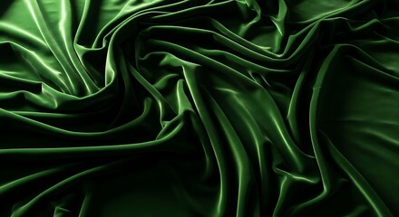 Obraz premium Emerald Green Velvet Fabric Texture Closeup.
