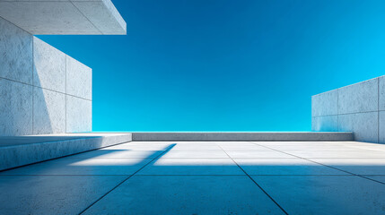 Obraz premium Minimalist architectural space design