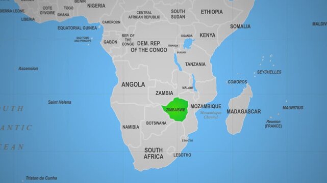 Zimbabwe aerial mountain landscape animation rivers valleys terrain