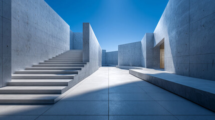 Obraz premium Minimalist architectural space design