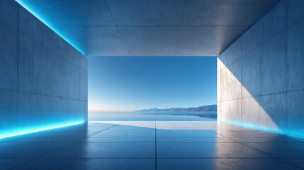 Minimalist architectural space design