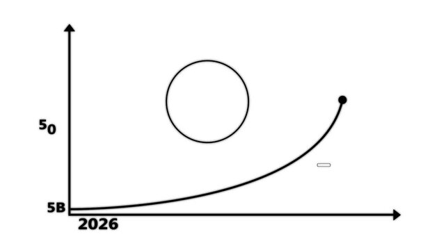 black color Business icon animation on white background .