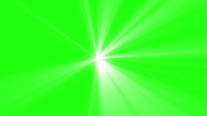 Isolated white light rays animation. 4K white spotlight effects, Lens Flare Chroma Key Green Screen. Optical Lens flare Green Screen. Shining star and light rays motion graphics. Spotlight rays. - Powered by Adobe