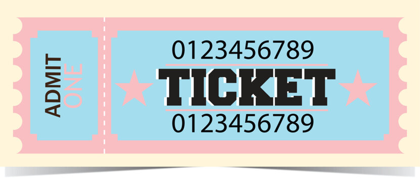 Admit ticket event entry pass